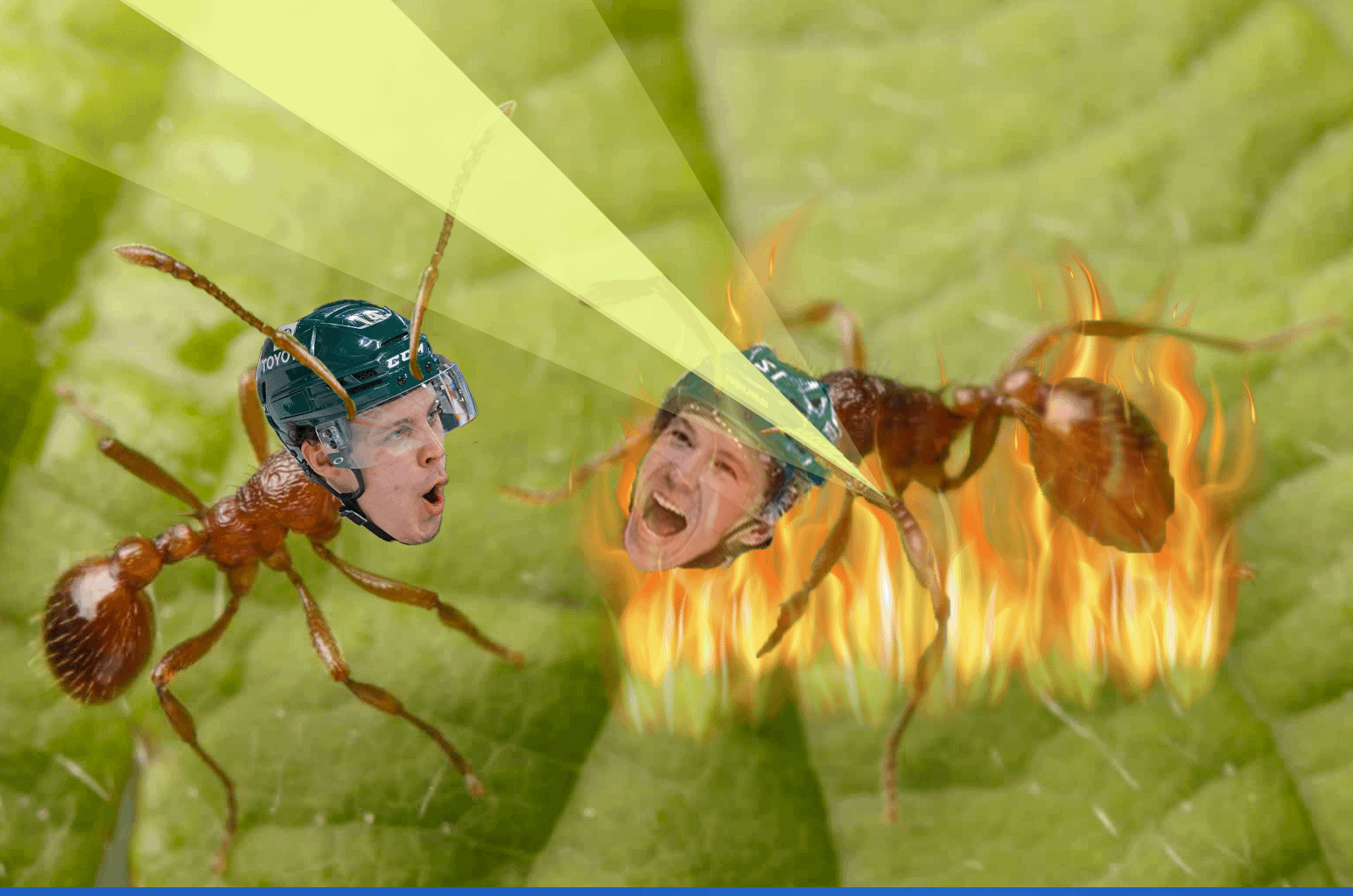 IT'S GAME DAY!!!! Today we're up against the MINNESOTA WILD and Huberdeau's about to start a WILDFIRE!!! GO FLAMES!!!