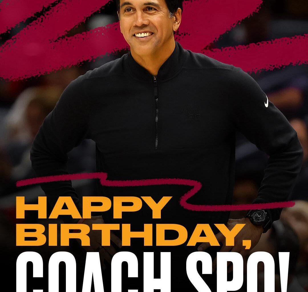 [Miami HEAT] A true leader on and off the court. Happy birthday, Coach! 🎉