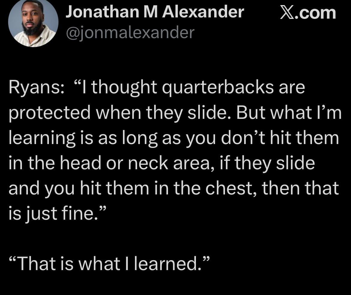 Demeco Ryans on the hit