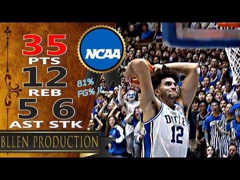 Cameron Boozer - Career-High 35 Pts (81% FG%) , 12 Reb, 5 Ast, 3 Stl, 3 Blk, 2 3PT Full Highlights｜Indiana State vs Duke｜2025.11.14