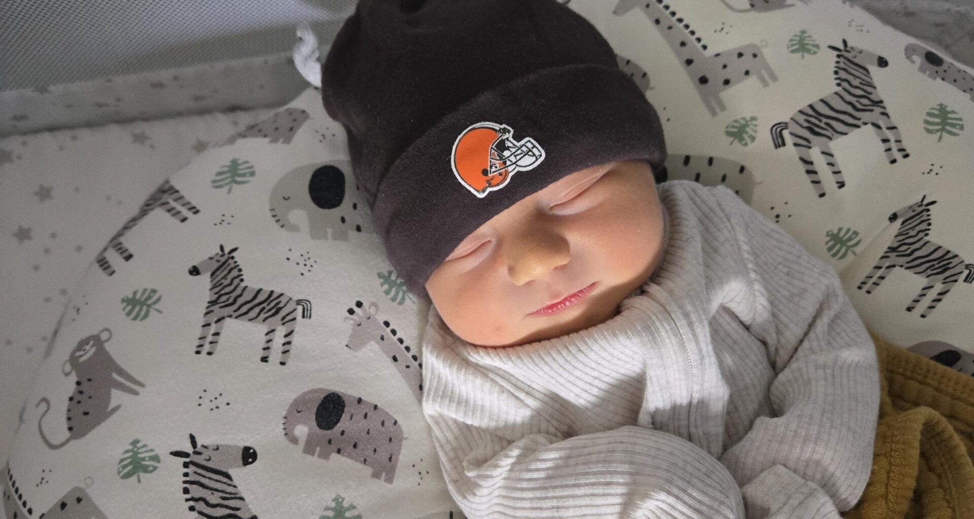 My little girl is 1-0 as a Browns fans!