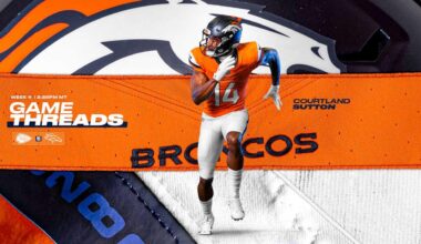 Broncos to wear Sunset Orange jerseys, Summit White pants vs. Chiefs