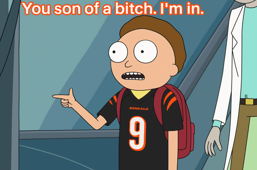 When Burrow says all we have to do is win-out to get into the playoffs