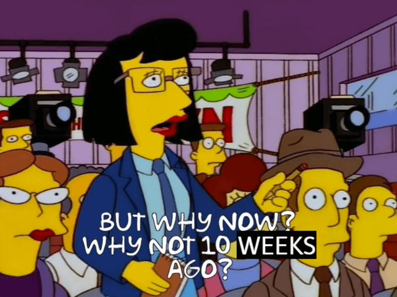 Beat reporters asking the tough questions