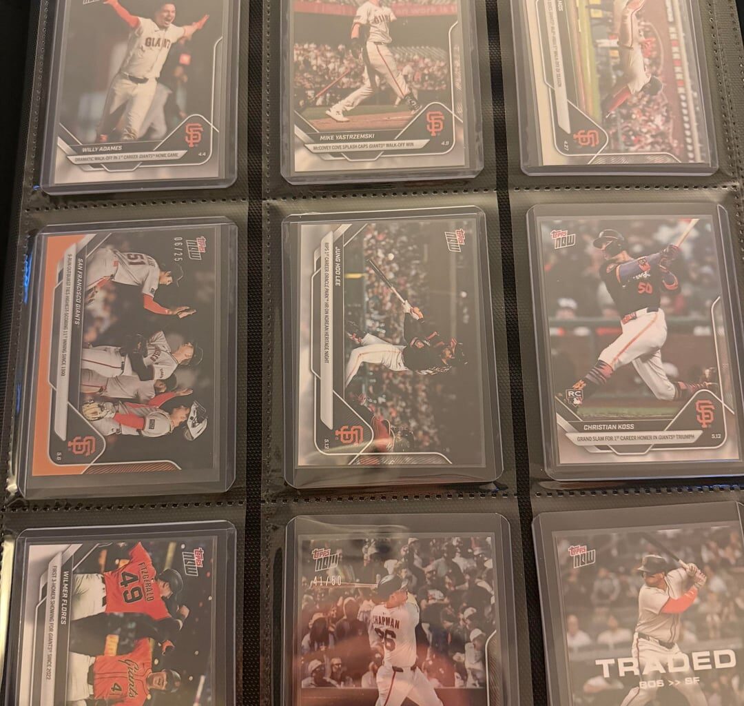 My 2025 SF Giants Topps Now Collection