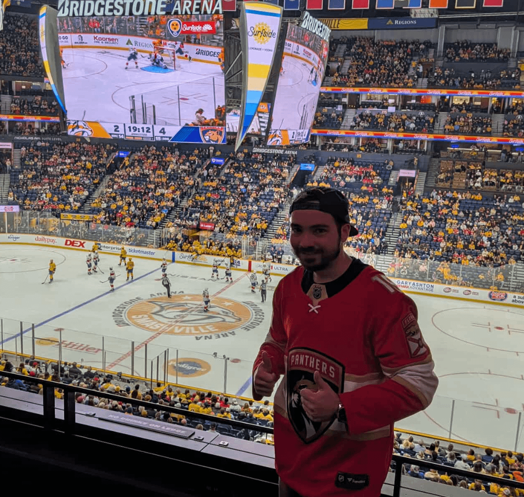 My first panthers game after being a fan for years!