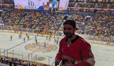 My first panthers game after being a fan for years!