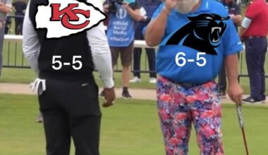 The panthers have a better record than the chiefs