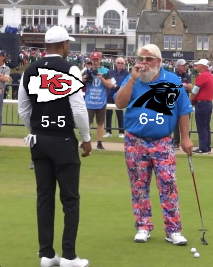 The panthers have a better record than the chiefs