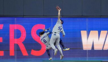 Kiké Hernandez on Pages title-saving catch: "I was just down because I thought we lost."
