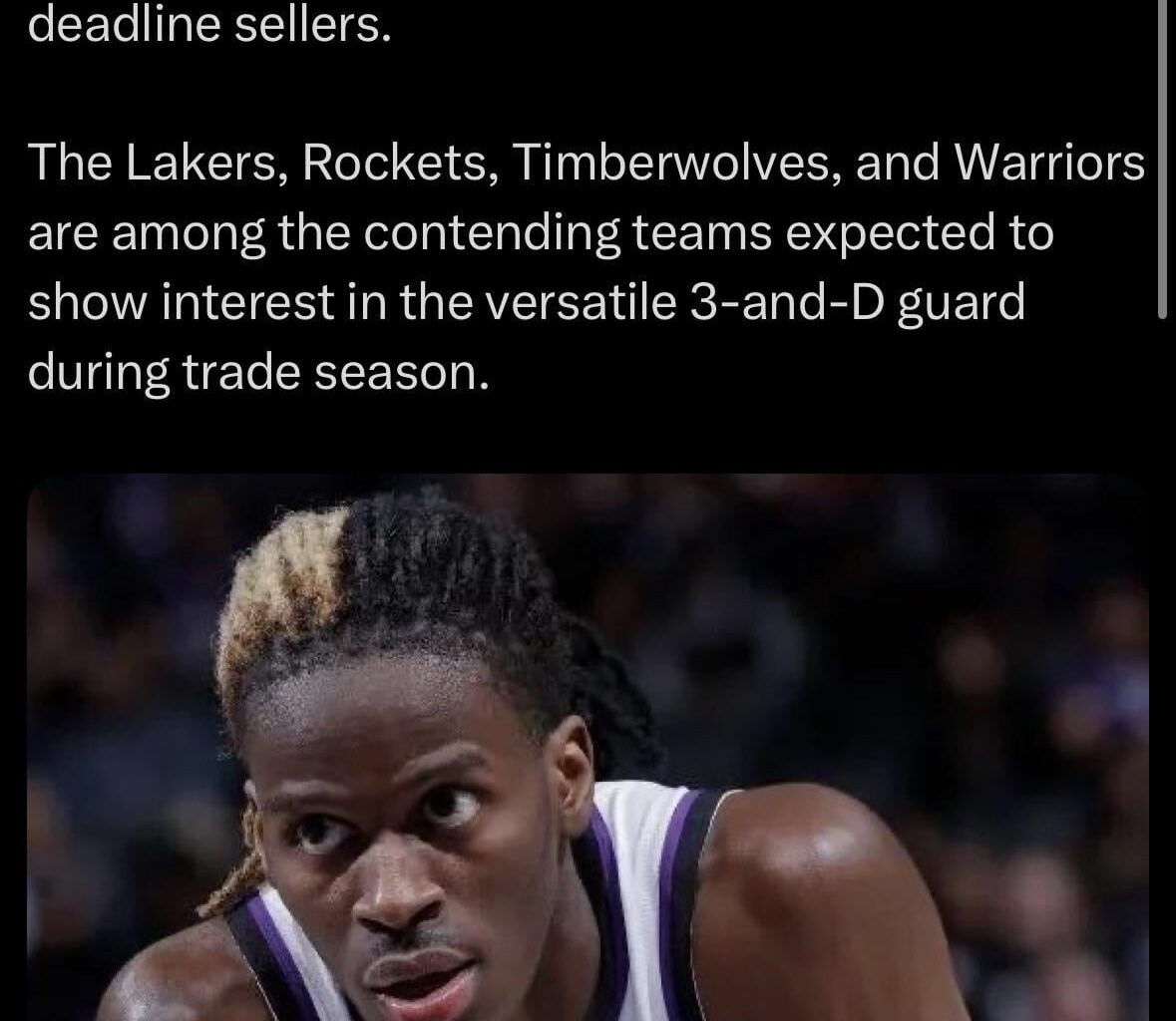 What do you think about landing Keon Ellis?