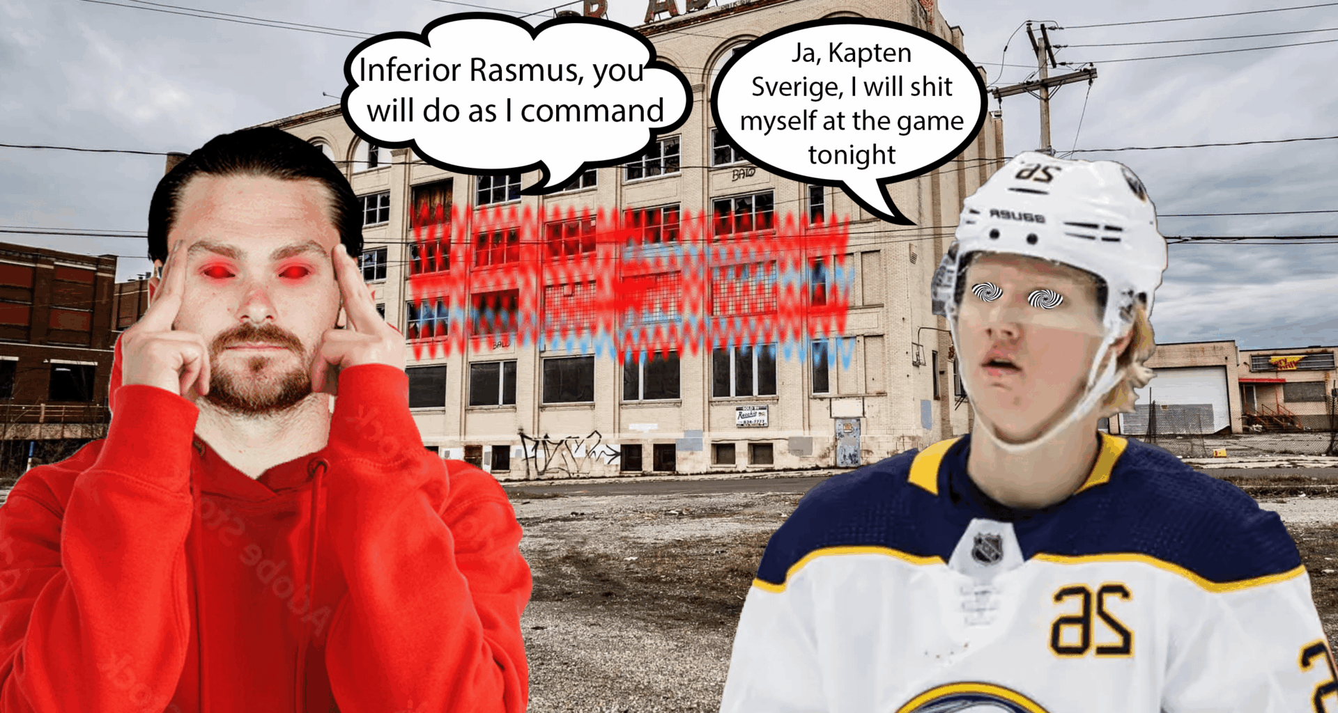 IT'S GAME DAY (AGAIN)!!! Tonight we've got a FREE W against the BUFFALO GOOBERS!!! It's Rasmus vs Rasmus, and I'VE GOT RASMUS!!! GO FLAMES!!!