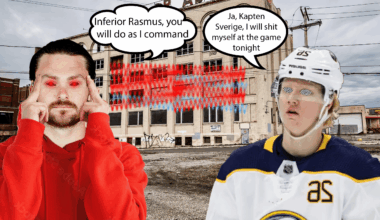 IT'S GAME DAY (AGAIN)!!! Tonight we've got a FREE W against the BUFFALO GOOBERS!!! It's Rasmus vs Rasmus, and I'VE GOT RASMUS!!! GO FLAMES!!!