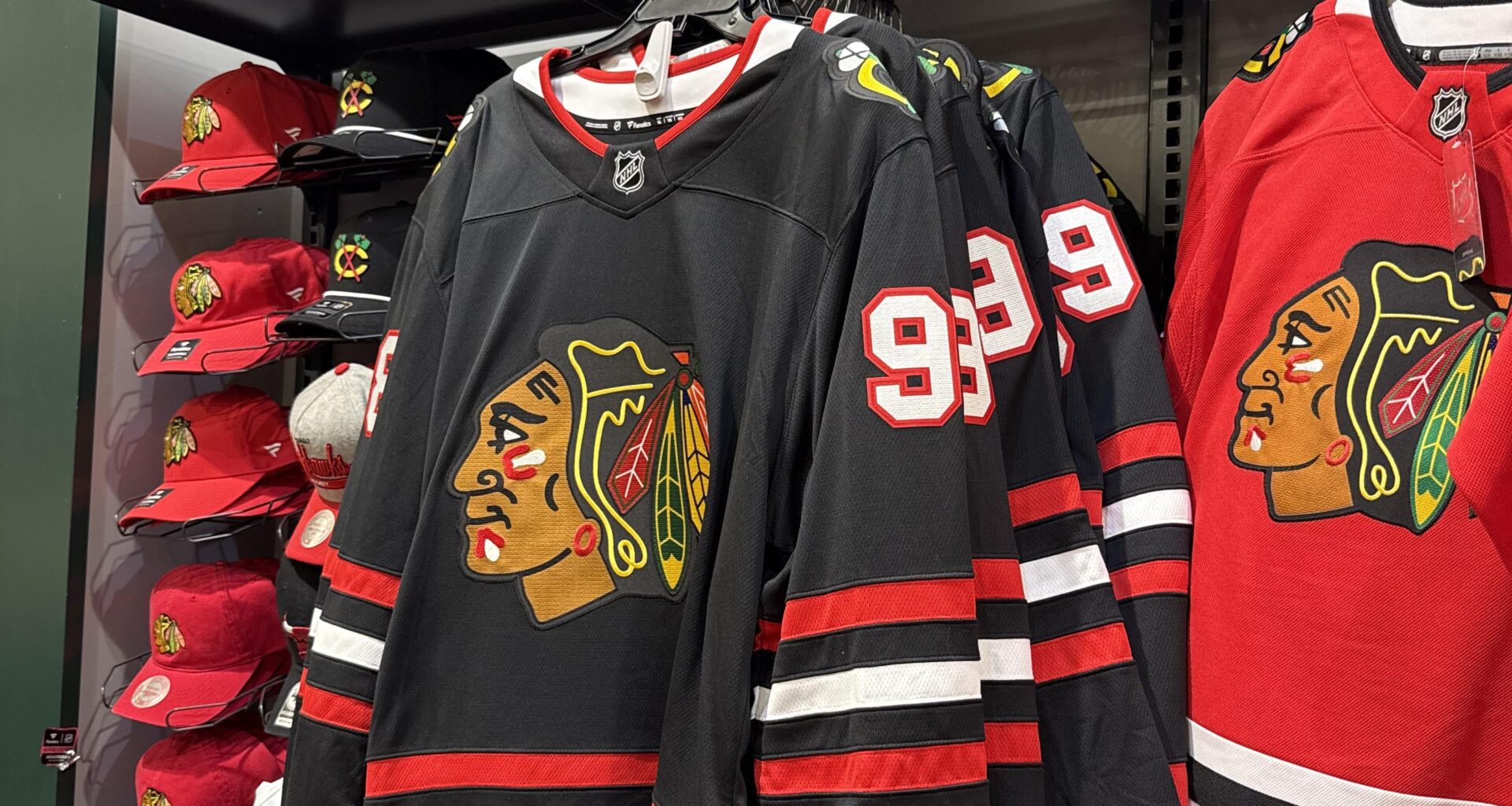 Black jerseys at Dicks