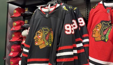 Black jerseys at Dicks