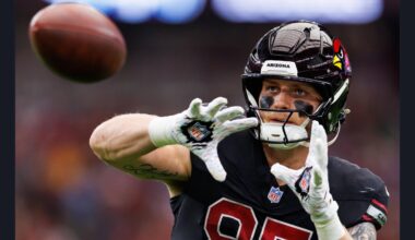 Trey McBride is the first TE in NFL history to record 5+ receptions in each of their first 8 games of a season 👏