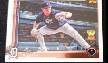 Carte SSP golden mirror image variation de Colt Keith RC