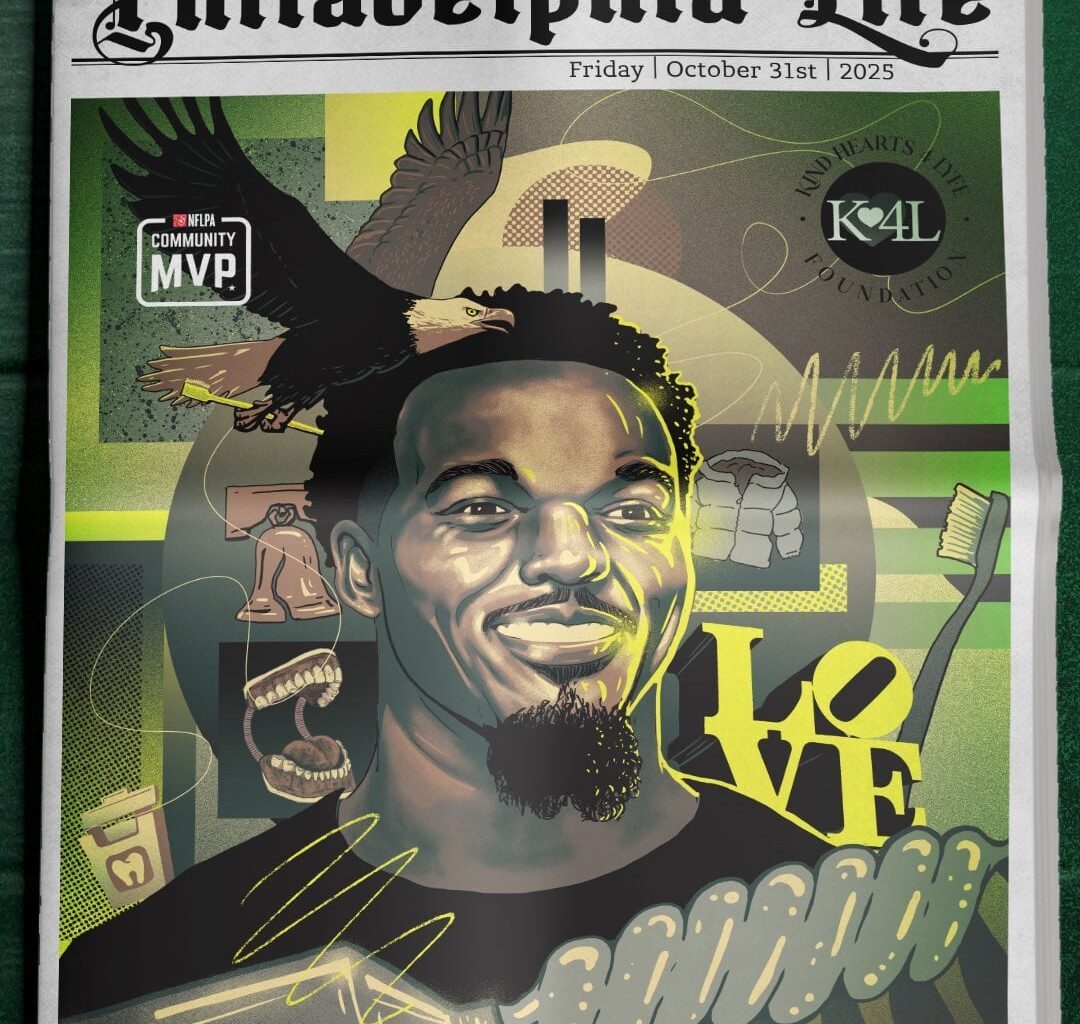 [NFLPA] Nakobe Dean is our Week 9 #CommunityMVP 🙌 The @Eagles linebacker hosted a Community Giveback Doubleheader that supplied 100 free dental cleanings, 1,000 winter coats, 600 meals, 300 health screenings & 200 haircuts for students and families