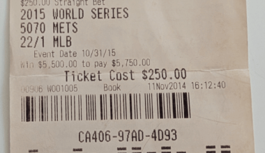 Found this cleaning today. I never bet on sports but my friend was in Vegas so I had him place a bet for me.