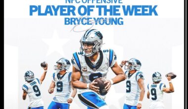[Panthers] Bryce named NFC offensive POTW