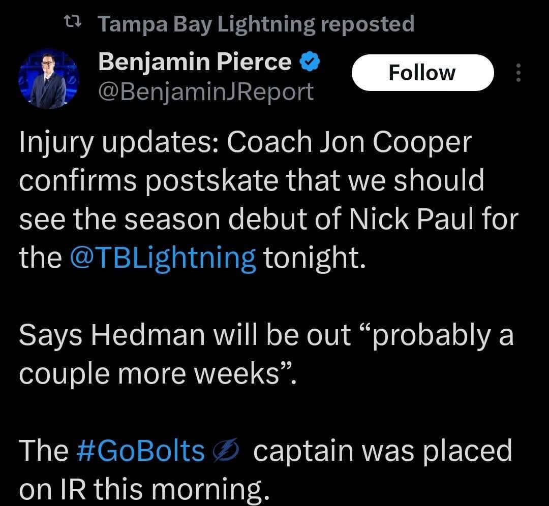 Nick Paul is good to go!