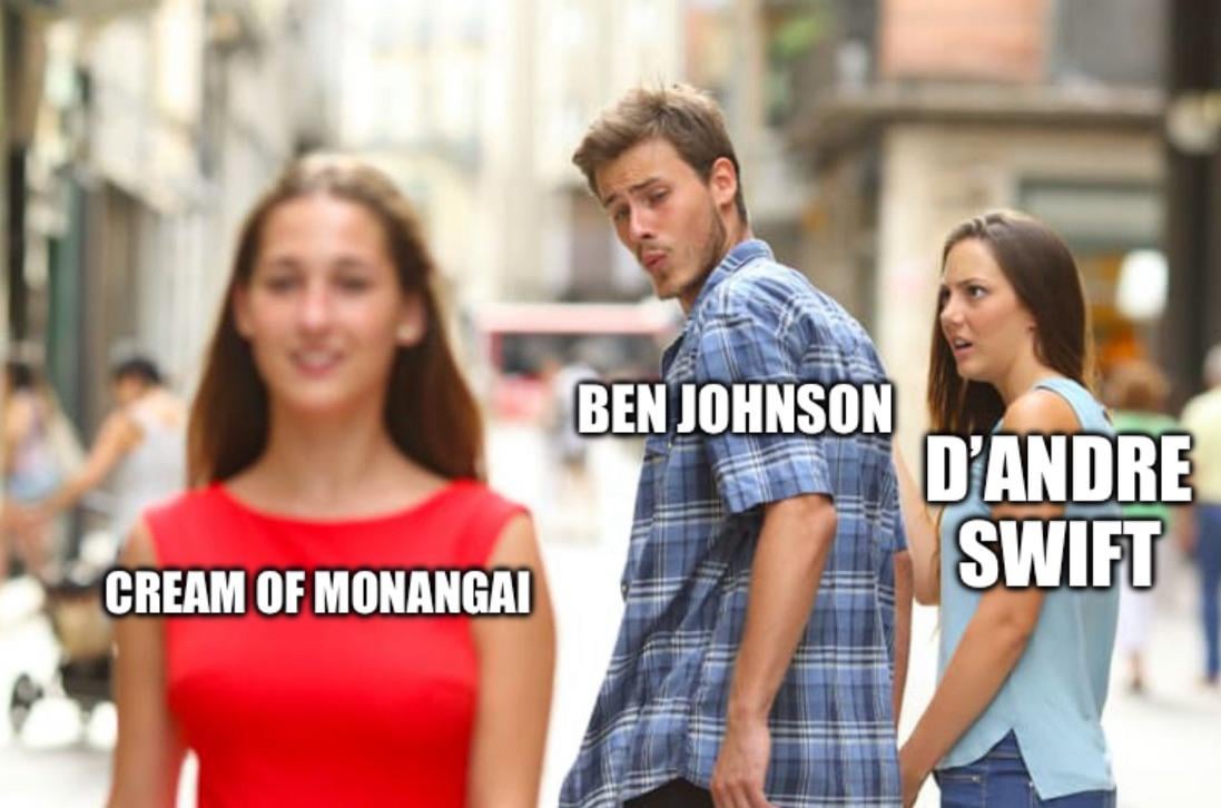 Cream of Monangai is on the menu