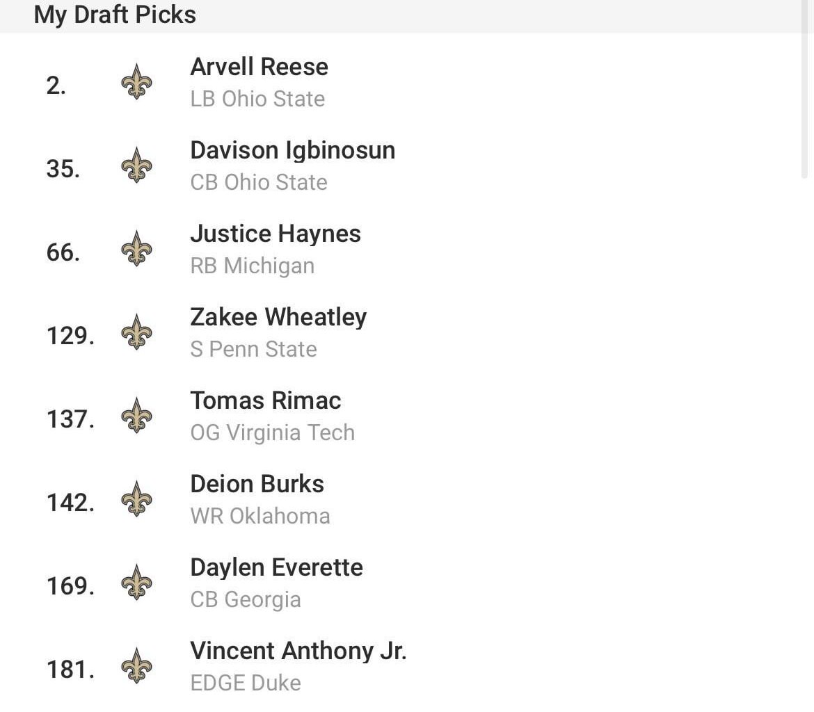 My way to early overreaction mock draft