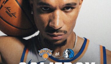 Knicks @ Mavs tonight, 9:30pm.  Who’s pumped up for this one? 🧨