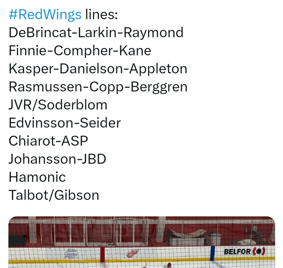 Practice lines today!