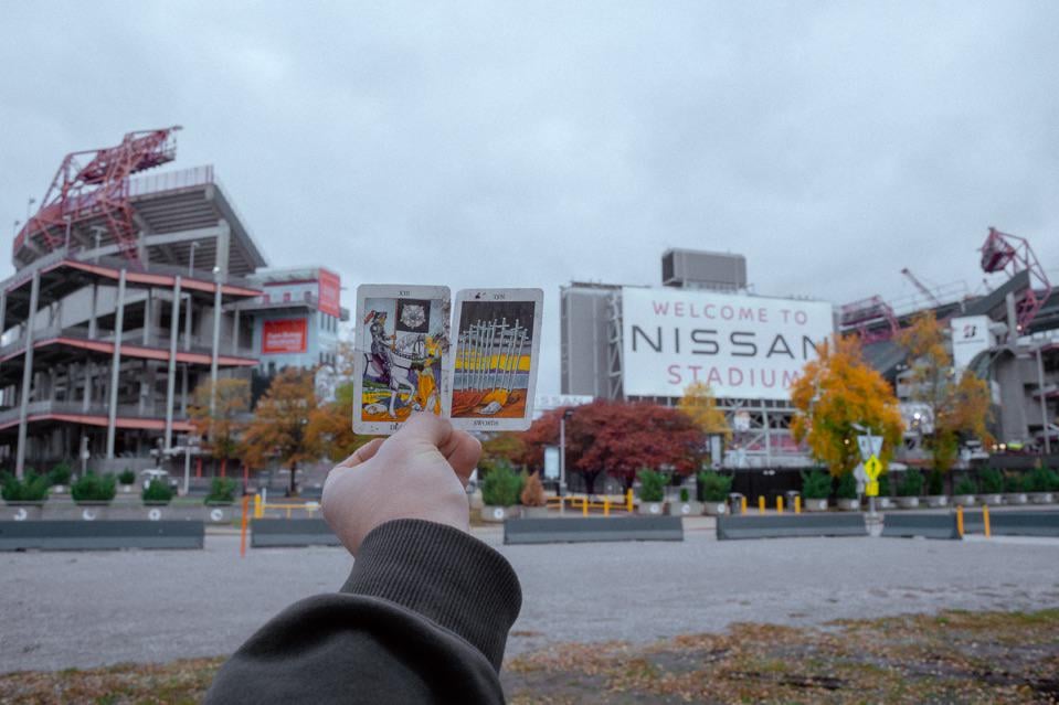 Found these tarot cards outside of Nissan yesterday. What do they mean about the titans future?