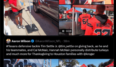 Texans out there giving back to the community this Thanksgiving!