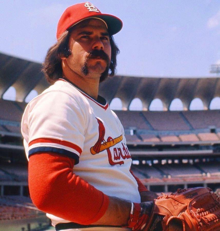 The Mad Hungarian', Al Hrabosky at Busch Stadium. His best season was in 1975 with the Cardinals, where he was named the National League "Fireman of the Year" after achieving a 13-3 record, 22 saves, and a 1.67 ERA.
