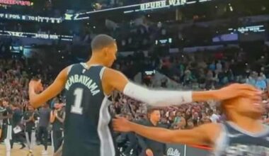 It was a nice effort by former Spur Tre Jones to make the game interesting but Wemby had other plans...Spurs Win!