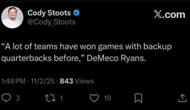 Sounds like someone’s getting fired end of season