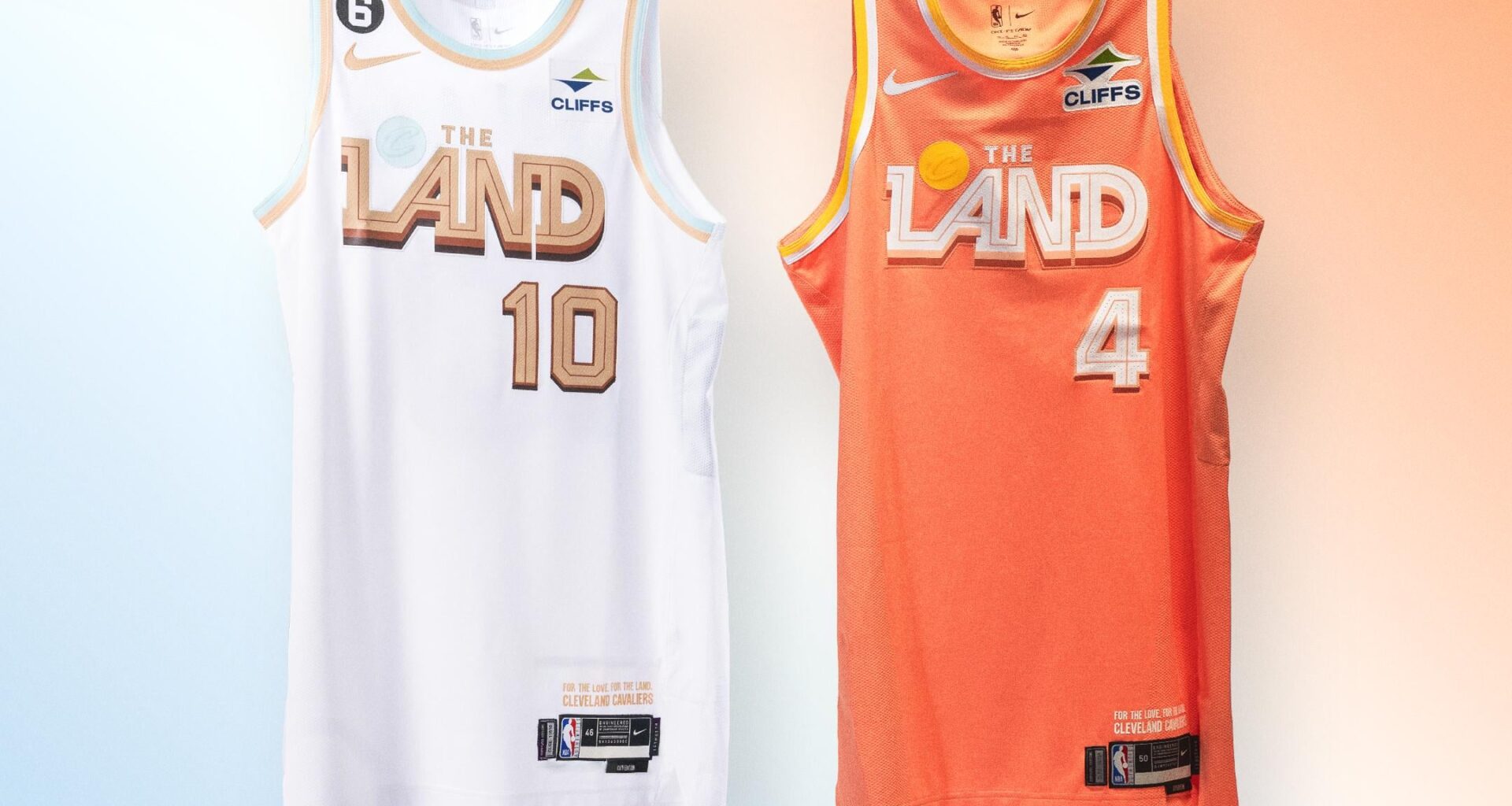 Comparison of the new City Edition vs the '22/'23 versions (credit Cavs via X)