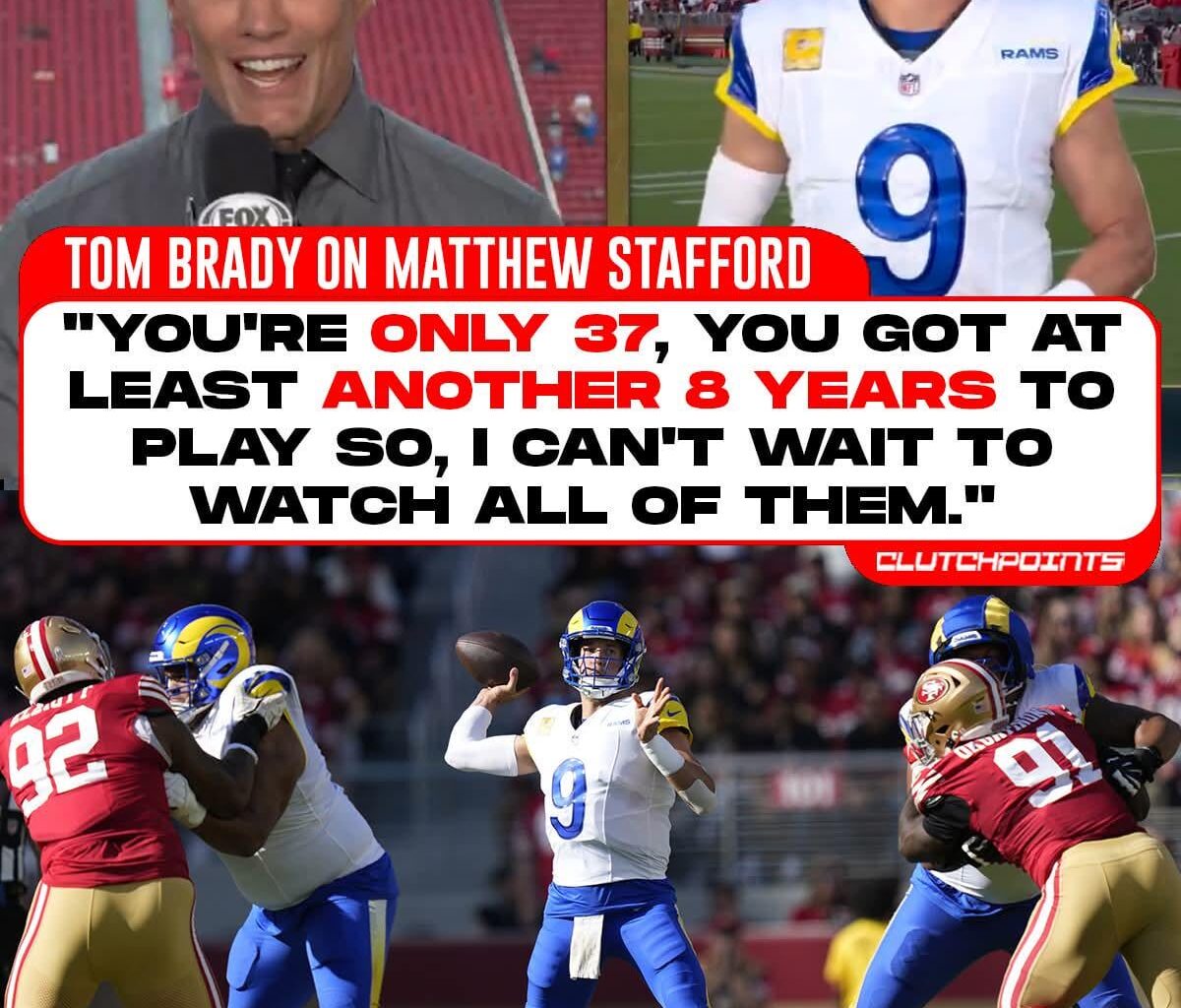 Brady expects Stafford to join him in the 45 club.