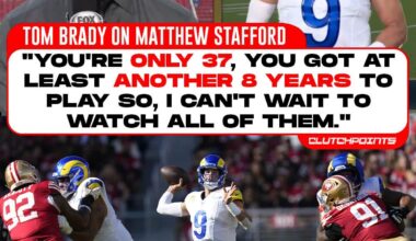 Brady expects Stafford to join him in the 45 club.