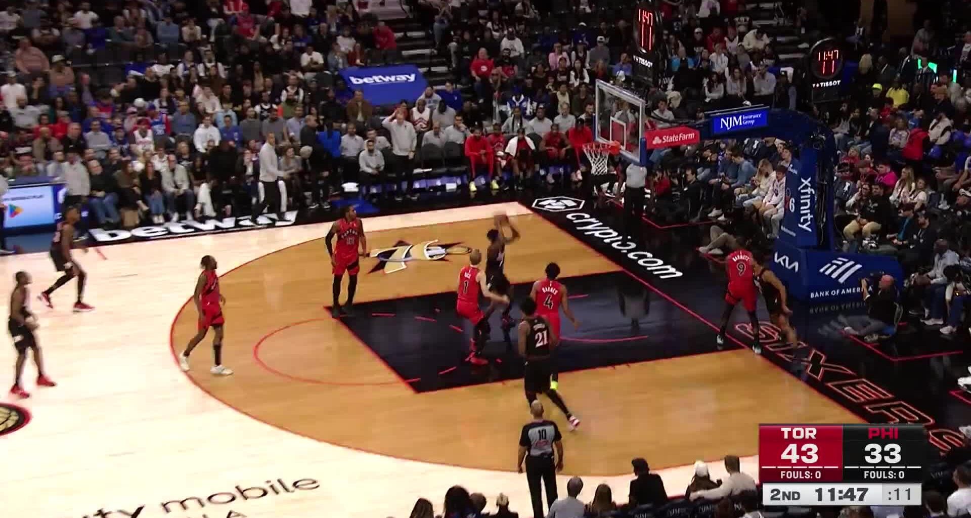 [Highlight] VJ Edgecombe Beats Dick Off the Dribble and Finishes Hard with Two Hands