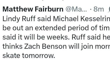 Kesselring out for an extended period of time