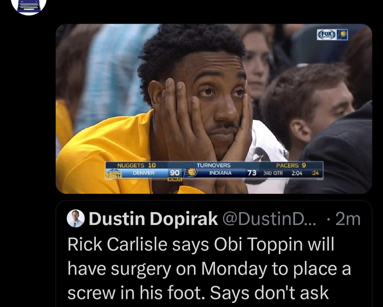 Toppin out until Feb 1st at the earliest