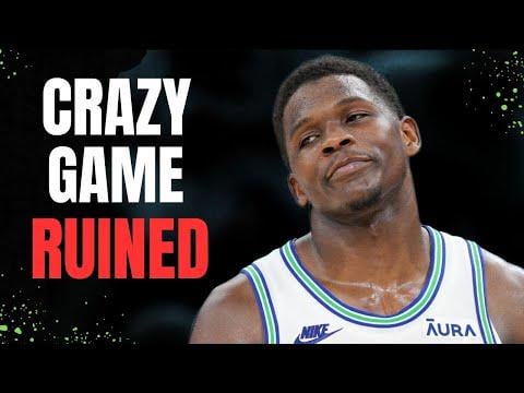 Anthony Edwards Just Ruined An Insane Performance...