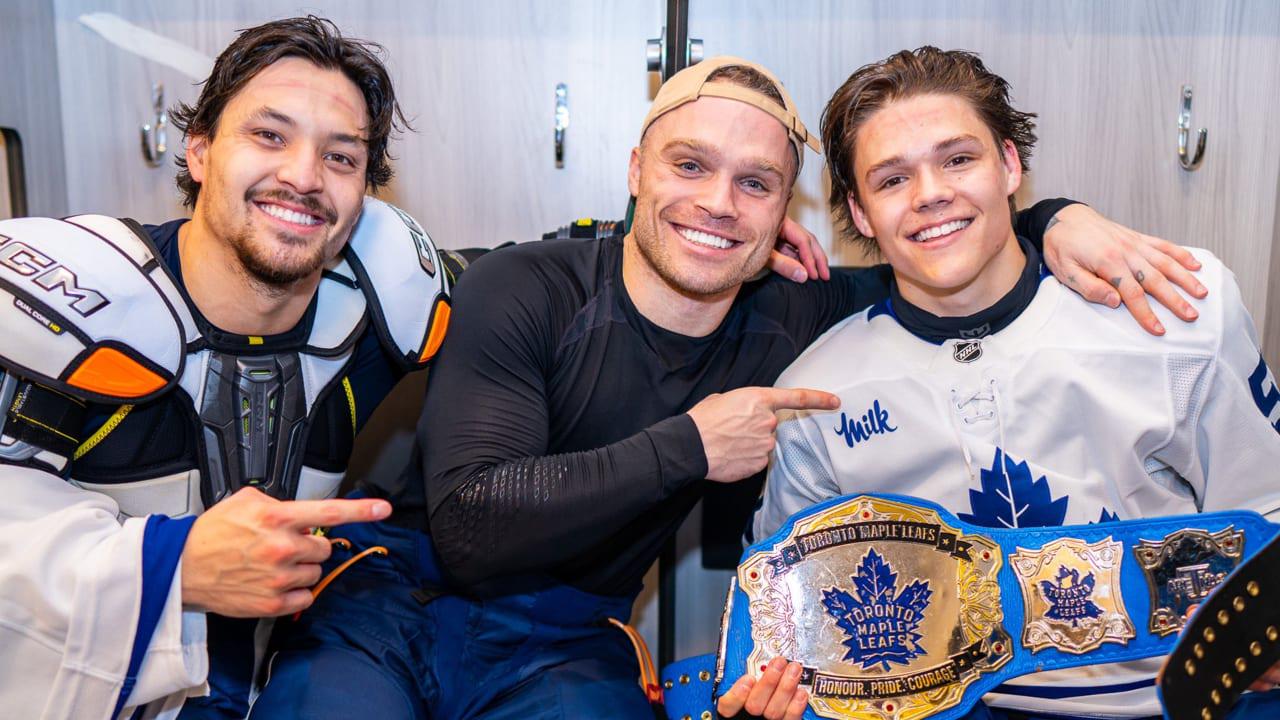Star Wears: Maple Leafs award WWE belt to player of game | NHL.com