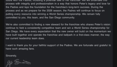 The Seidler family is exploring a sale of the Padres