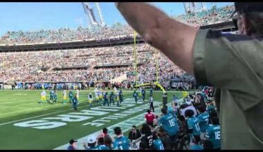 Trevor Lawrence Rushes in the Touchdown vs LA Chargers in Week 11 Blowout in Jacksonville