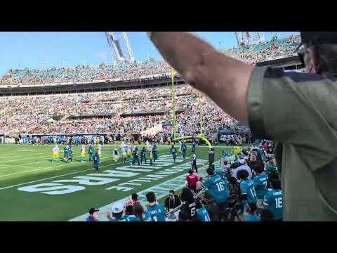 Trevor Lawrence Rushes in the Touchdown vs LA Chargers in Week 11 Blowout in Jacksonville