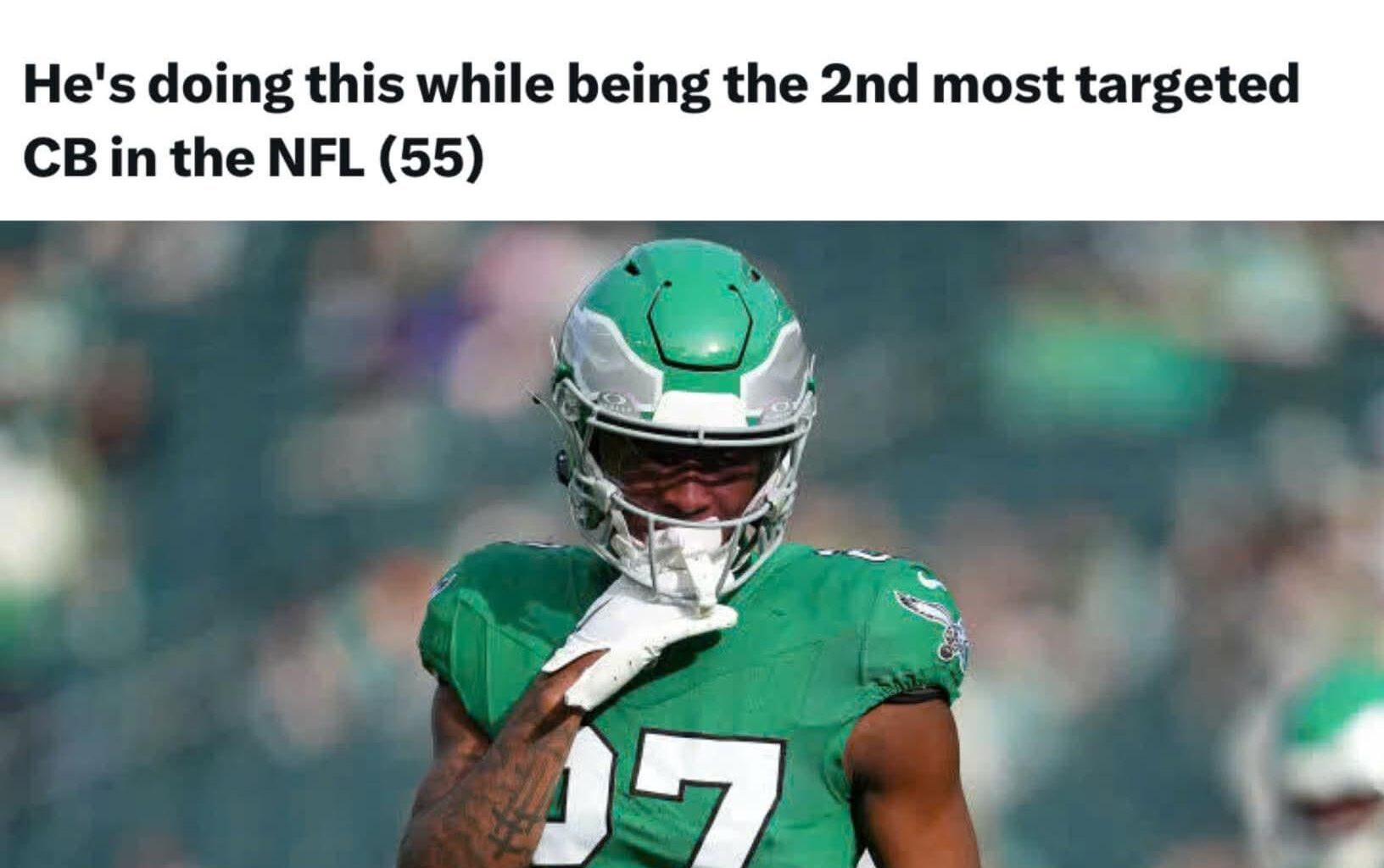 Is Q the best corner we've had for the last 15 years ?