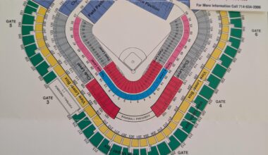 Stadium seating chart from 1994 (with ticket prices)