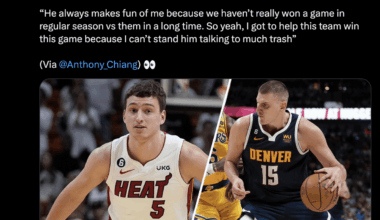 Niko: “He always makes fun of me because we haven’t really won a game in regular season vs them in a long time. So yeah, I got to help this team win this game because I can’t stand him talking to much trash”.