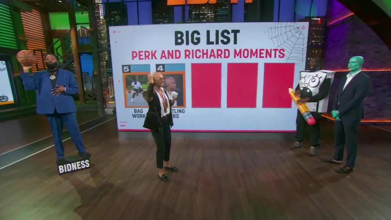 Chiney Ogwumike dresses up as Kendrick Perkins for Halloween