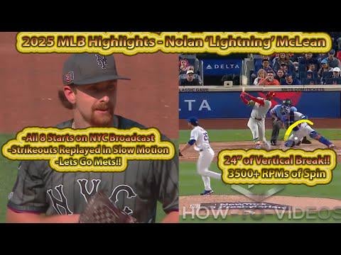 Nolan McLean - 2025 FULL MLB Highlights - NY Mets Future Ace - All Strikeouts *Slow Mo*
